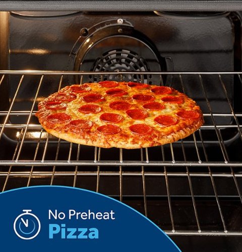 GE - 30 in. Wide 5 Burners 5.3 Cu. Ft. Freestanding Gas Convection Range with Steam Cleaning and EasyWash Oven Tray - Stainless Steel