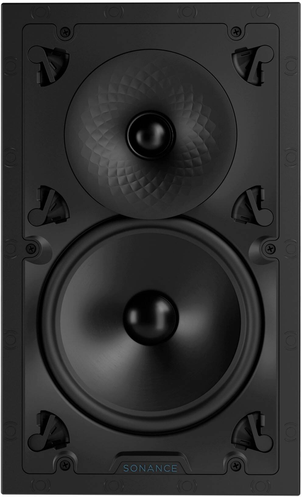Sonance - VX82 RECTANGLE - Visual Experience Series 8" 2-Way In Wall Speakers (Pair) - Paintable White