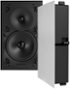 Sonance - VX82 RECTANGLE - Visual Experience Series 8" 2-Way In Wall Speakers (Pair) - Paintable White