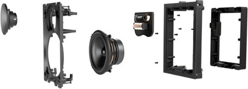 Sonance - VX62 – Visual Experience Series 6-1/2” 2-Way In Wall Speakers (Pair) - Paintable White