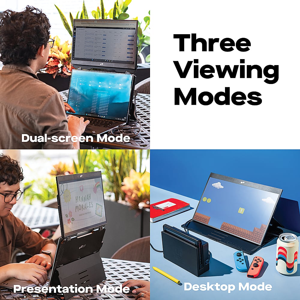 Mobile Pixels - DUEX Float 15.6" LCD Monitor - Black