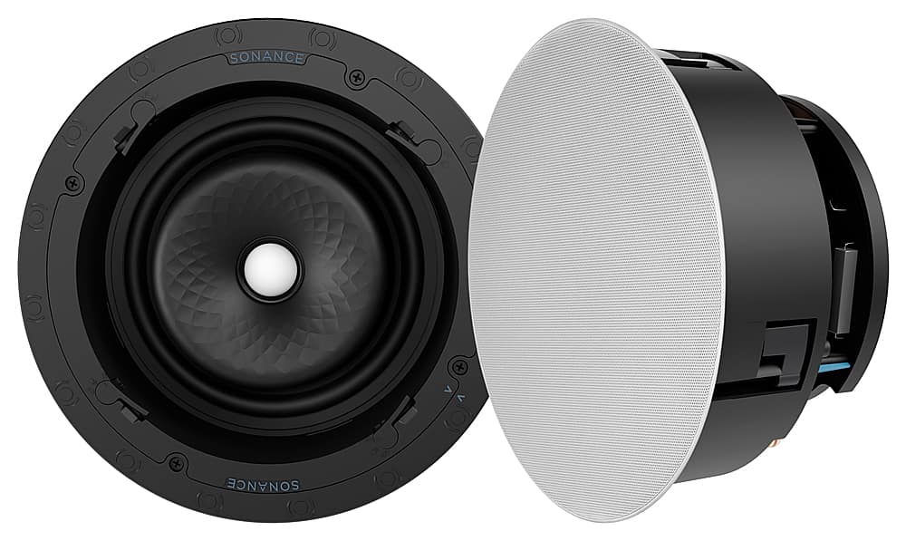 Sonance - VX86R - Visual Experience Series 8" 2-Way In Ceiling Speakers (Pair) - Paintable White