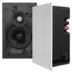Sonance - VX46 RECTANGLE - Visual Experience Series 4" 2-Way In Wall Speakers (Pair) - Paintable White