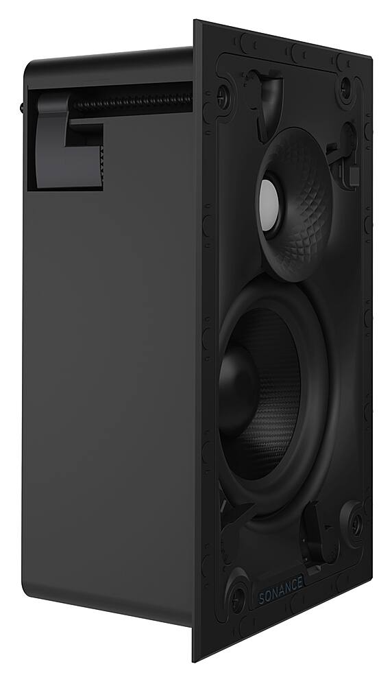 Sonance - VX46 RECTANGLE - Visual Experience Series 4" 2-Way In Wall Speakers (Pair) - Paintable White