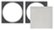 Sonance - VX4SQ-NT - Visual Experience Series 4" Small Square Adapter w/ Trimless Grille (2-Pack) - Paintable White