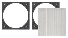 Sonance - VX4SQ-NT - Visual Experience Series 4" Small Square Adapter w/ Trimless Grille (2-Pack) - Paintable White