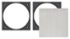 Sonance - VX4SQ-NT - Visual Experience Series 4" Small Square Adapter w/ Trimless Grille (2-Pack) - Paintable White