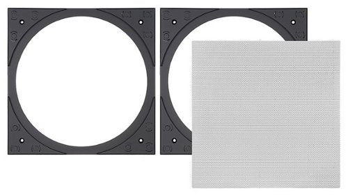 Sonance - VX6SQ-NT - Visual Experience Series 6" Medium Square Adapter w/ Trimless Grille (2-Pack) - Paintable White
