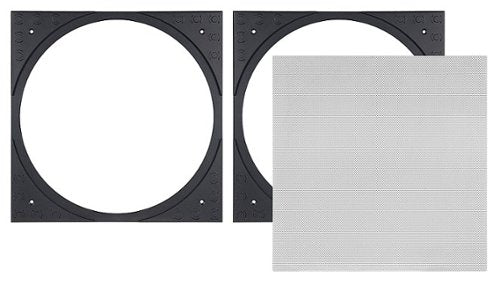 Sonance - VX8SQ-NT - Visual Experience Series 8" Large Square Adapter w/ Trimless Grille (2-Pack) - Paintable White