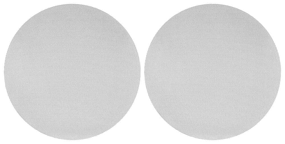Sonance - VX8R-GRILLE-NT - Visual Experience Series 8" Round Grille Trimless for 8" In Ceiling (2-Pack) - Paintable White