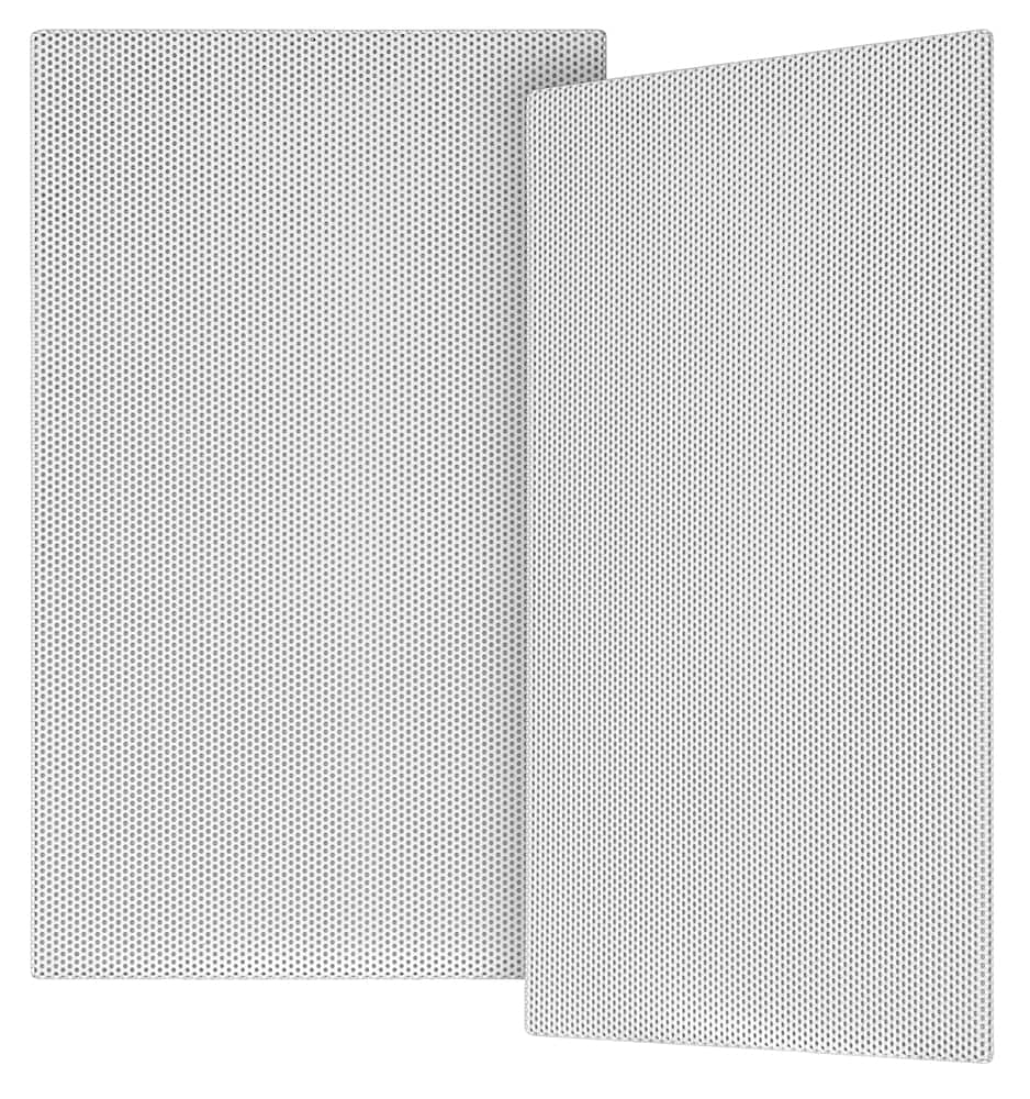 Sonance - VX4-GRILLE-NT - Visual Experience Series 4" Rectangle Grille Trimless for 4" In Wall Speakers (2-Pack) - Paintable White