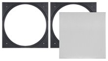 Sonance - VX8SQ-T - Visual Experience Series 8" Large Square Adapter w/ Micro Trim Grille (2-Pack) - Paintable White
