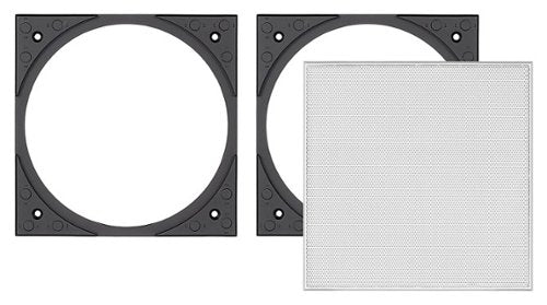 Sonance - VX4SQ-T - Visual Experience Series 4" Small Square Adapter w/ Micro Trim Grille (2-Pack) - Paintable White