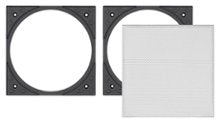 Sonance - VX4SQ-T - Visual Experience Series 4" Small Square Adapter w/ Micro Trim Grille (2-Pack) - Paintable White