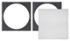 Sonance - VX6SQ-T - Visual Experience Series 6" Medium Square Adapter w/ Micro Trim Grille (2-Pack) - Paintable White