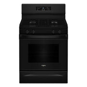 Whirlpool - 30 in. Wide 4 burners 5.3 cu. ft. Freestanding Gas Range with Cooktop Flexibility - Black