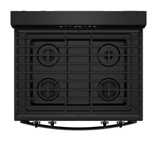 Whirlpool - 30 in. Wide 4 burners 5.3 cu. ft. Freestanding Gas Range with Cooktop Flexibility - Black