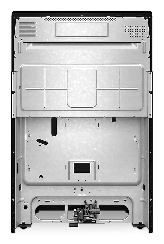 Whirlpool - 30 in. Wide 4 burners 5.3 cu. ft. Freestanding Gas Range with Cooktop Flexibility - Black
