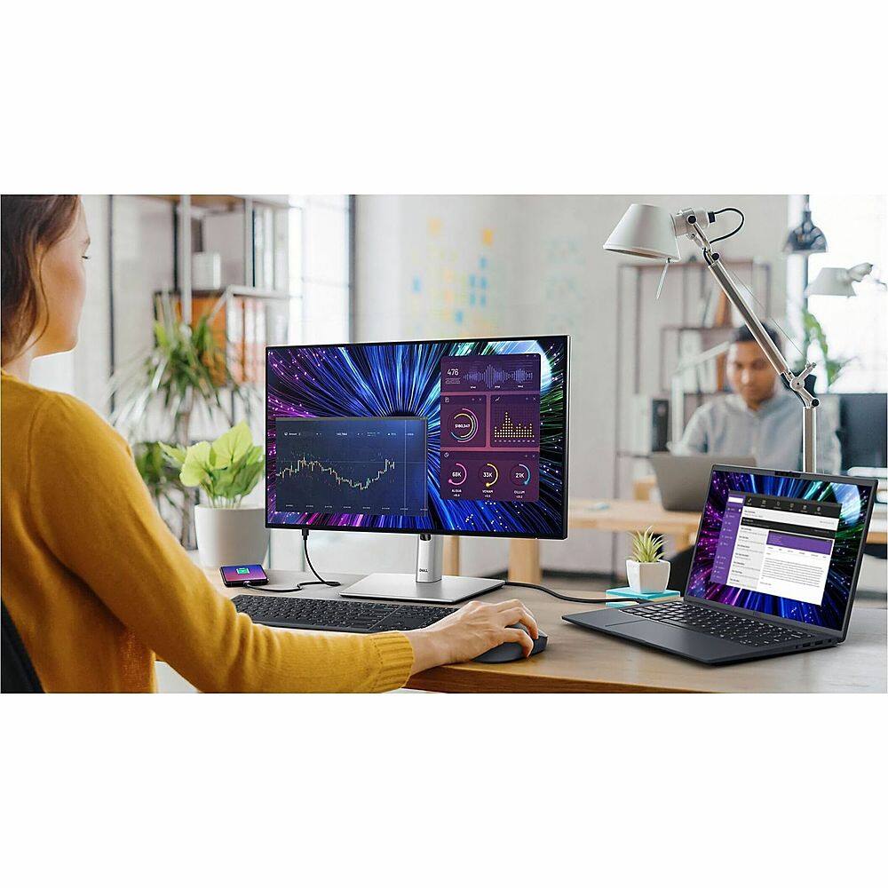 Dell - UltraSharp 23.8" IPS LED FHD 120Hz Monitor (USB, HDMI) - Black