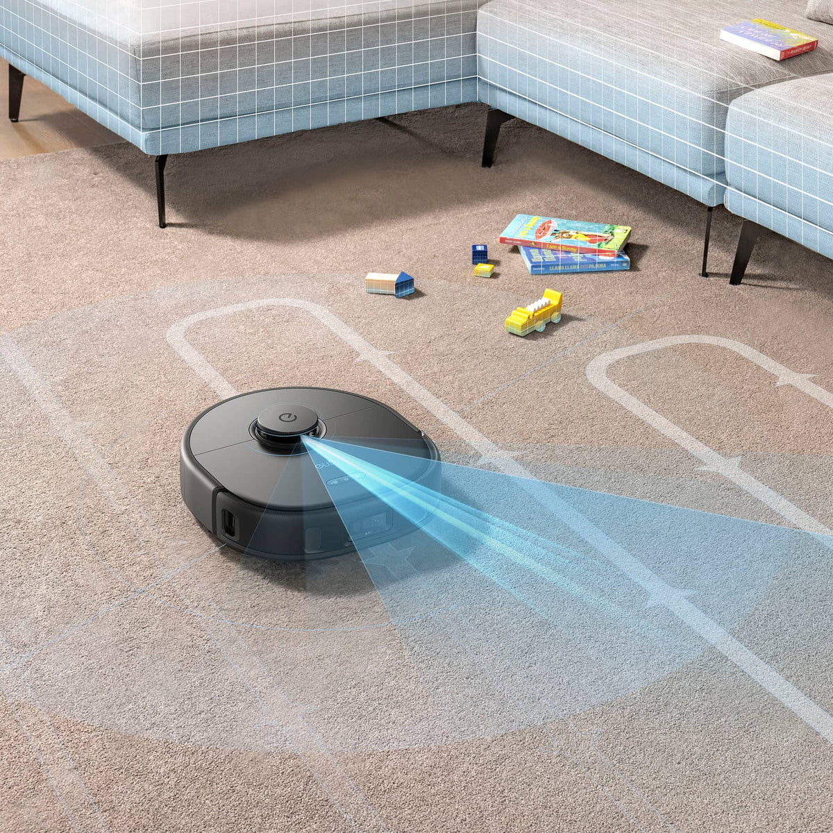 eufy - X10 Pro Omni Wi-Fi Connected Robot Vacuum & Mop with Self Washing and Self Drying Auto Empty Station - Black