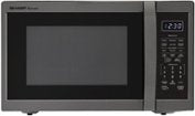 Sharp - 1.4 cu ft Countertop Microwave With Sensor Cooking - Black Stainless Steel