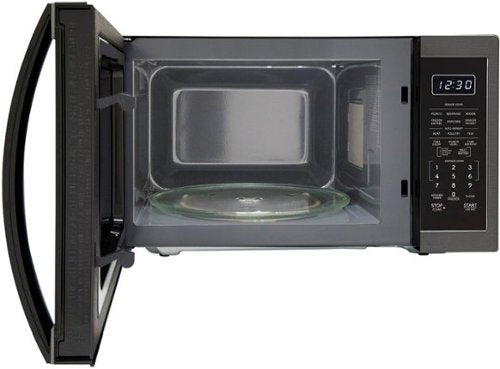 Sharp - 1.4 cu ft Countertop Microwave With Sensor Cooking - Black Stainless Steel