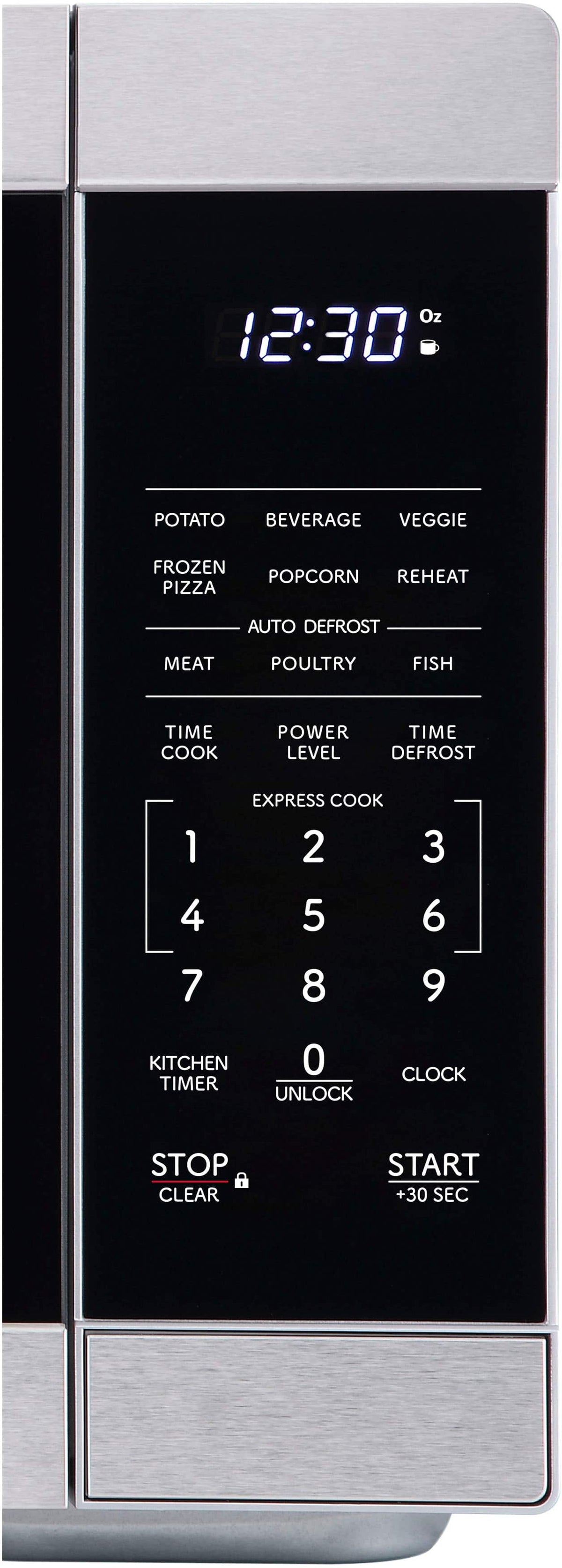 Sharp - 1.1 cu ft Countertop Microwave With Sensor Cooking - Stainless Steel