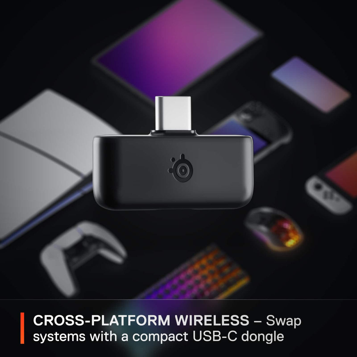 SteelSeries - Arctis Nova 5 Wireless Gaming Headset for PC, PS5, and PS4 - Black