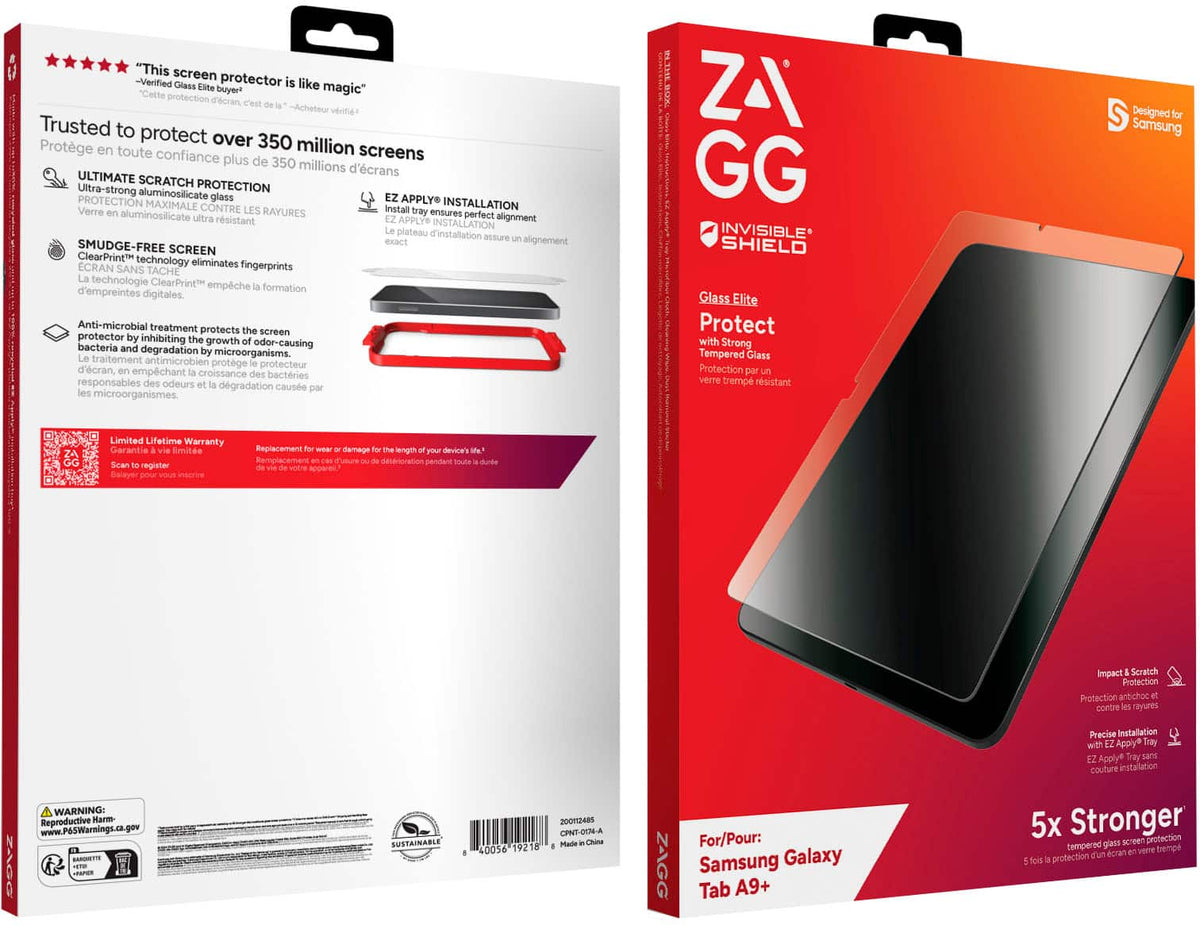 ZAGG - Glass Elite Samsung A9+ - Clear
