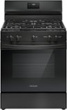 Frigidaire - 30 in. Wide 5 burners 5.1 Cu. Ft Freestanding Gas Range with Quick Boil Burner - Black