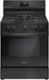 Frigidaire - 30 in. Wide 5 burners 5.1 Cu. Ft Freestanding Gas Range with Quick Boil Burner - Black