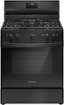 Frigidaire - 30 in. Wide 5 burners 5.1 Cu. Ft Freestanding Gas Range with Quick Boil Burner - Black