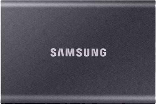 Samsung - T7 4TB External USB 3.2 Gen 2 Portable SSD with Hardware Encryption - Titan Gray