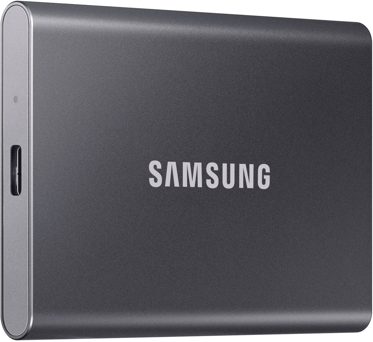 Samsung - T7 4TB External USB 3.2 Gen 2 Portable SSD with Hardware Encryption - Titan Gray