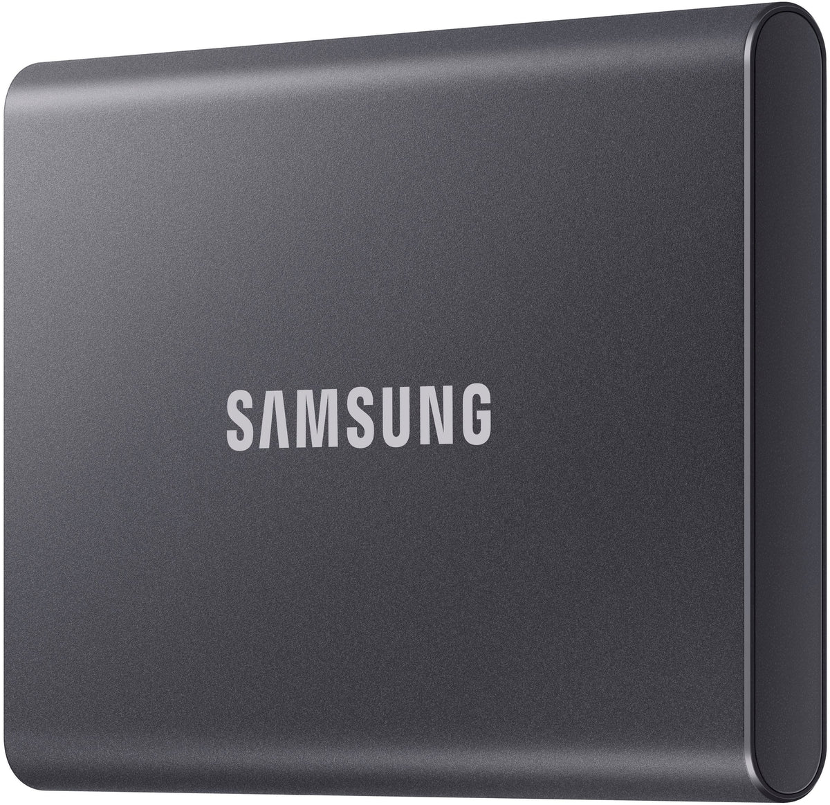 Samsung - T7 4TB External USB 3.2 Gen 2 Portable SSD with Hardware Encryption - Titan Gray