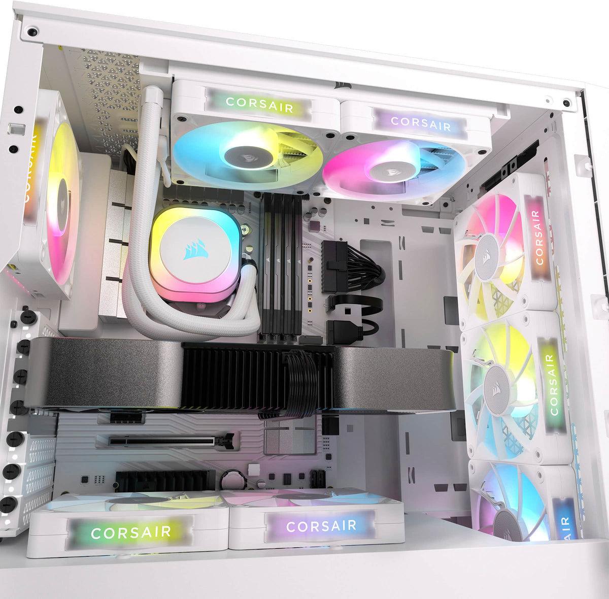 CORSAIR - iCUE LINK RX120 RGB 120mm PWM Computer Case Fan Expansion Fan - White