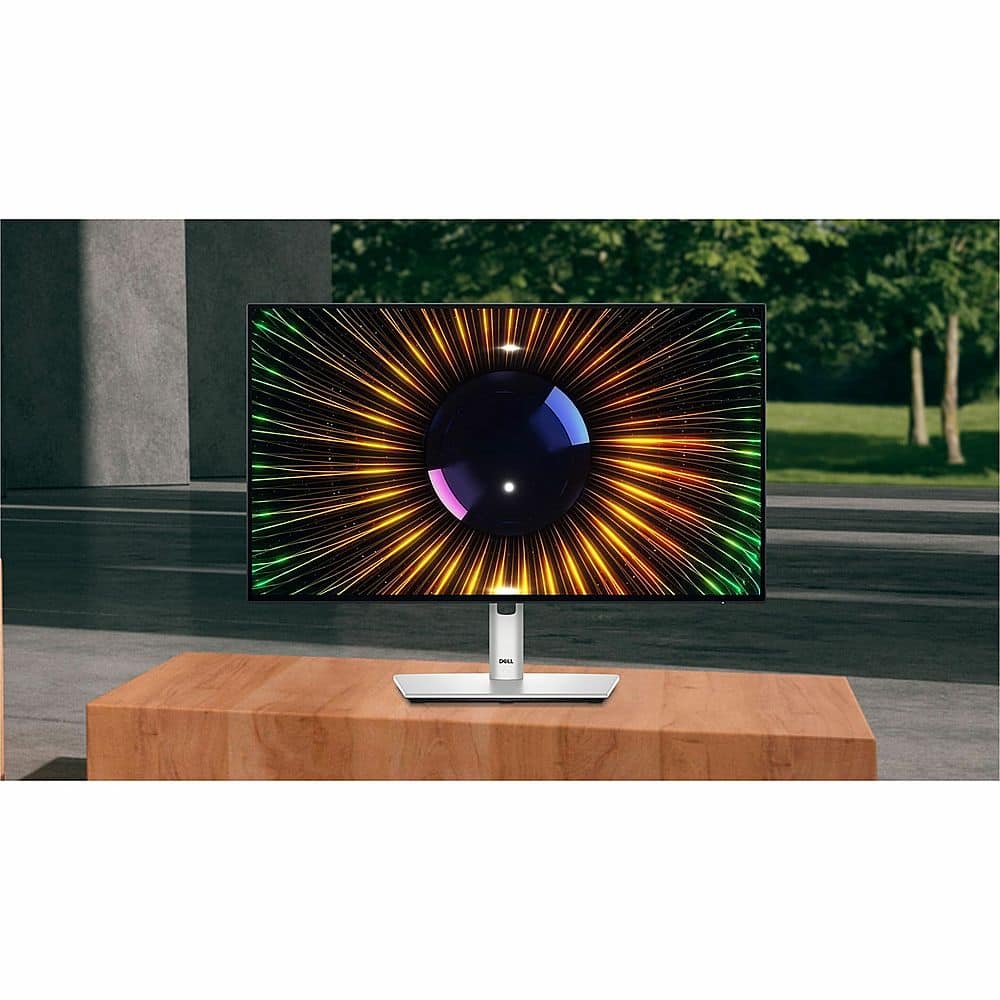 Dell - UltraSharp 23.8" IPS LED FHD 120Hz Monitor (USB, HDMI) - Silver