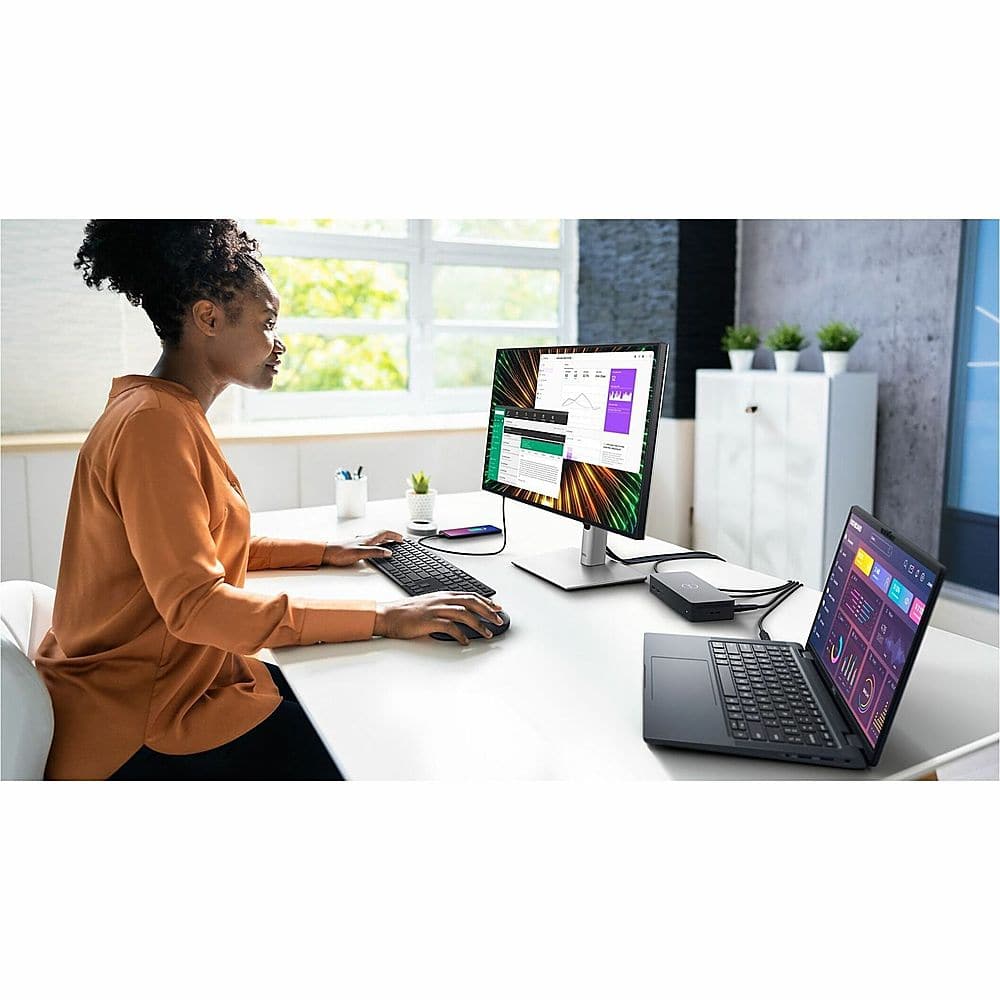 Dell - UltraSharp 23.8" IPS LED FHD 120Hz Monitor (USB, HDMI) - Silver