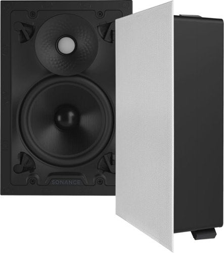 Sonance - VX66 RECTANGLE - Visual Experience Series 6" Medium 2-Way In Wall Speakers (Pair) - Paintable White