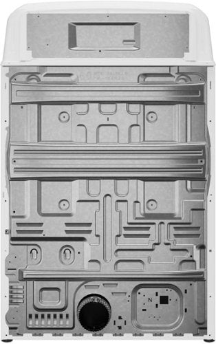 GE - 6.2 Cu. Ft. Electric Dryer with Shallow Depth Design - White with Silver Matte