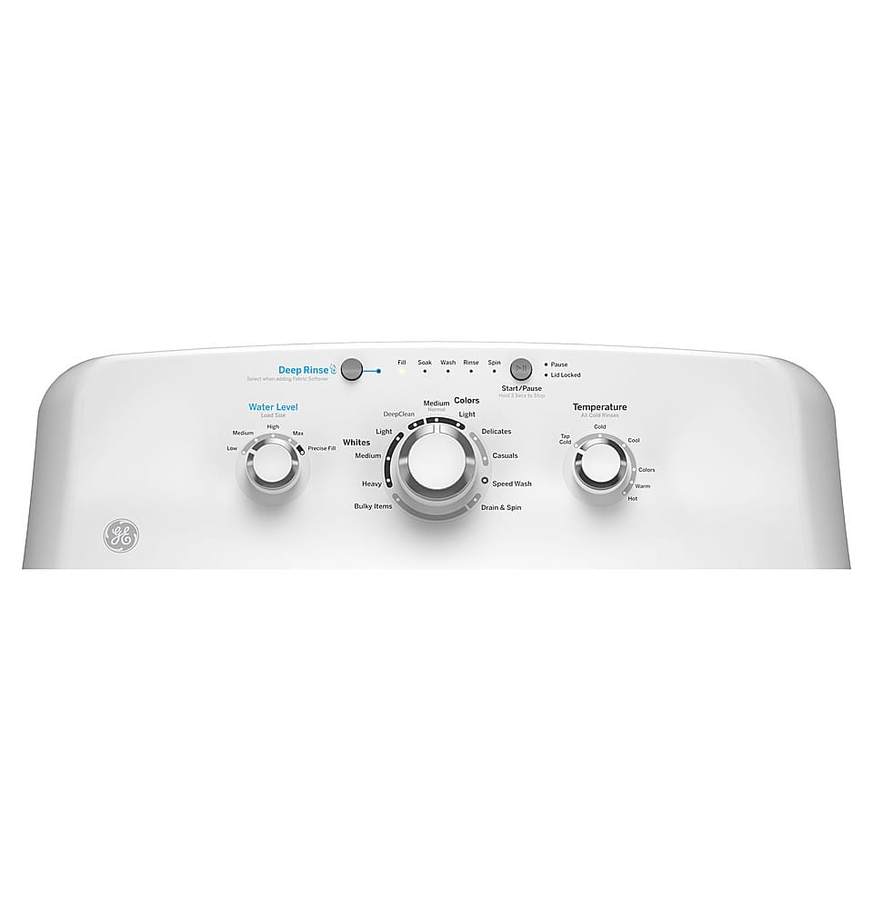 GE - 4.0 Cu. Ft. High-Efficiency Top Load Washer with Water Level Control - White