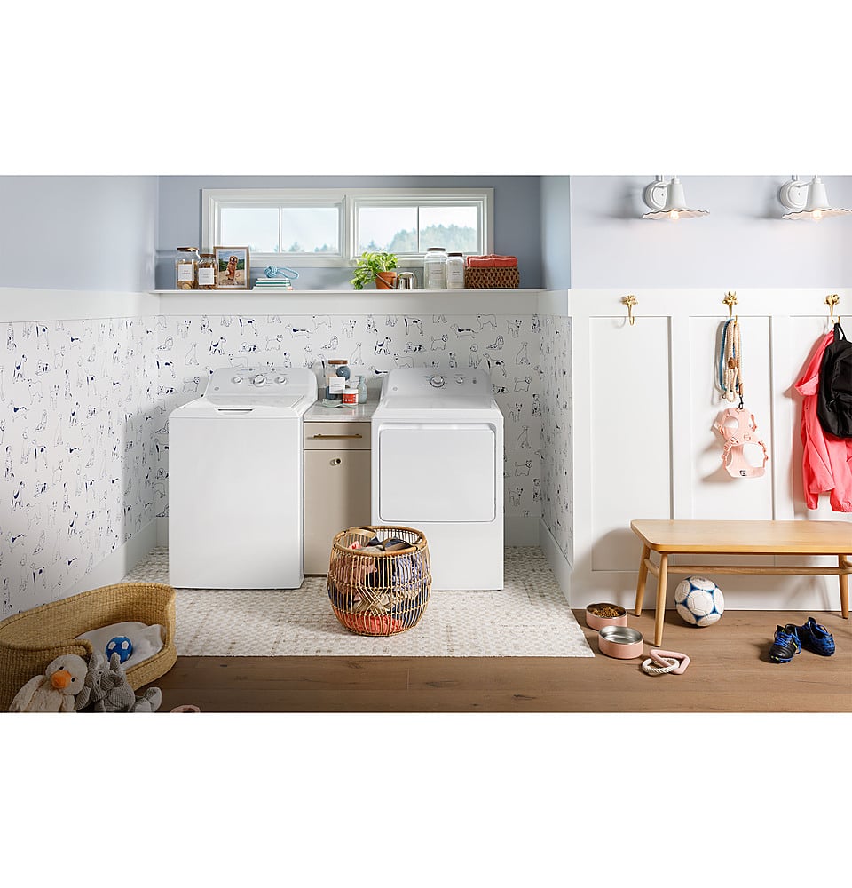 GE - 4.0 Cu. Ft. High-Efficiency Top Load Washer with Water Level Control - White