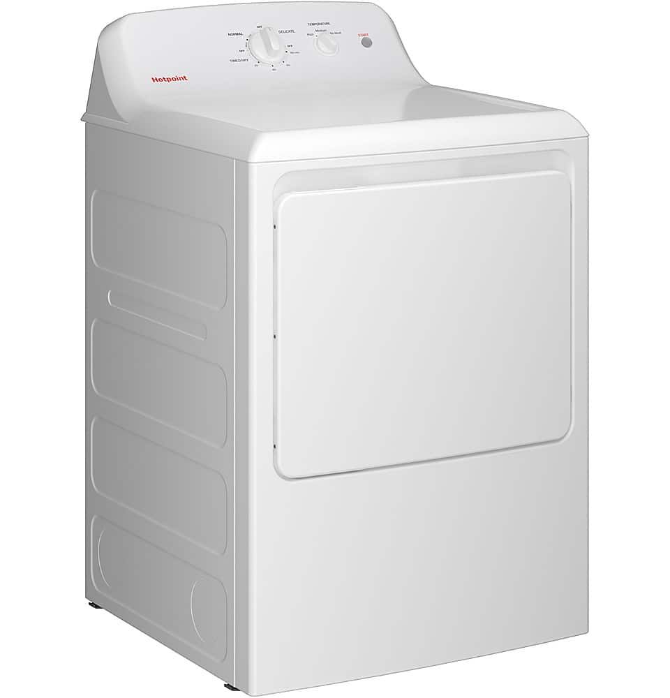 Hotpoint - 6.2 Cu. Ft. Gas Dryer with Auto Dry - White