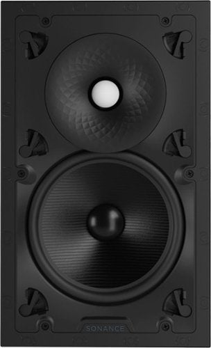 Sonance - VX86 RECTANGLE - Visual Experience Series 8" 2-Way In Wall Speakers (Pair) - Paintable White