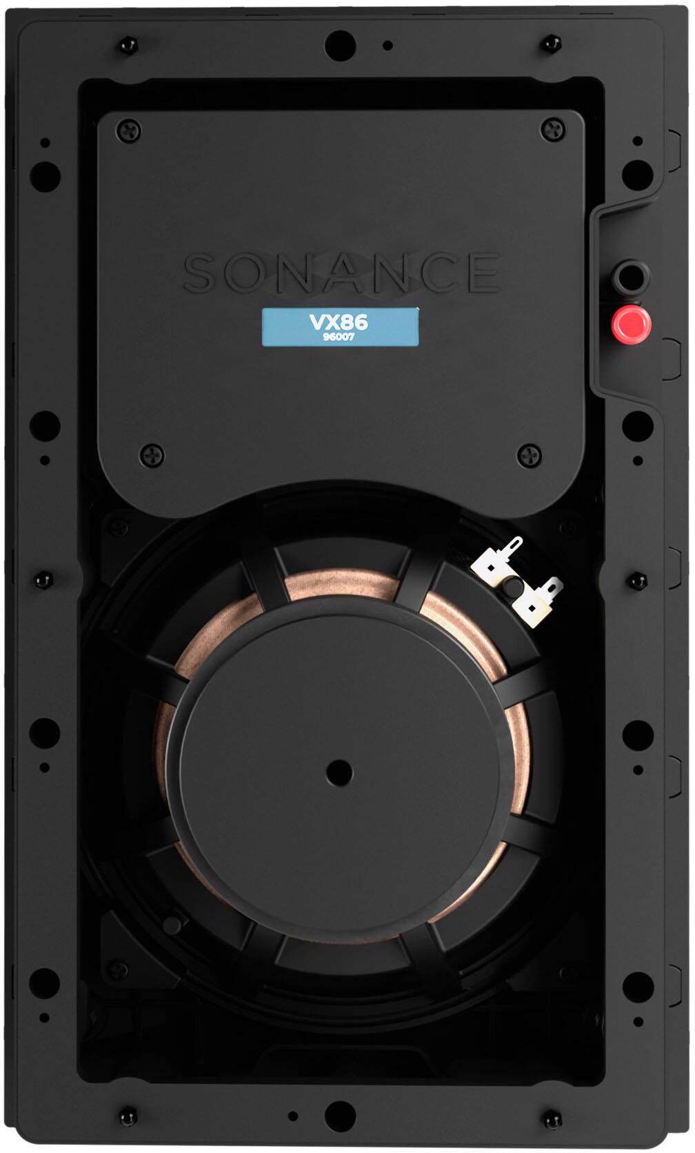 Sonance - VX86 RECTANGLE - Visual Experience Series 8" 2-Way In Wall Speakers (Pair) - Paintable White