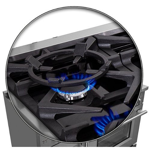 Forno Appliances - 48 in. Wide 8 Burner Massimo 6.58 cu.ft. Freestanding Double Oven Gas Convection Range with French Doors - Stainless Steel