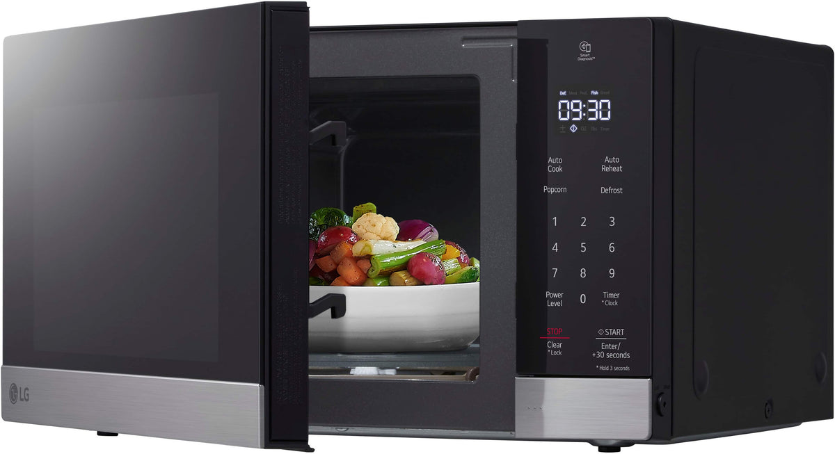 LG - 0.9 Cu. Ft. Countertop Microwave with Sensor Cooking and Smart Inverter - Stainless Steel