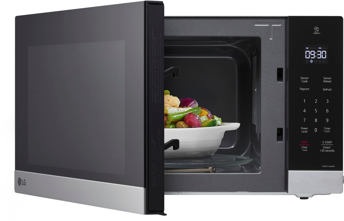 LG - 1.5 Cu. Ft. Countertop Microwave with Sensor Cooking and Smart Inverter - Stainless Steel