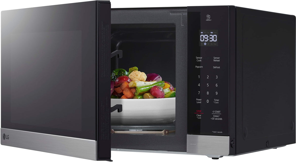 LG - 1.5 Cu. Ft. Countertop Microwave with Sensor Cooking and Smart Inverter - Stainless Steel