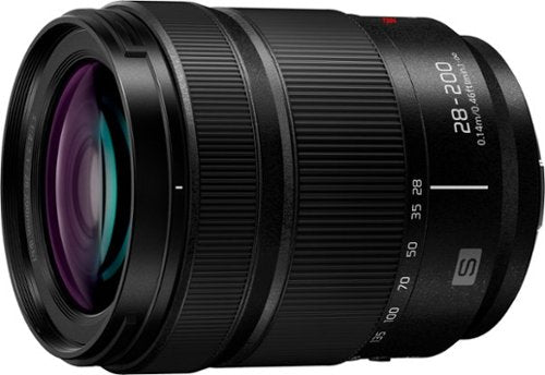 Panasonic - LUMIX Full Frame Camera Lens, S 28-200mm F4-7.1 MACRO - Black